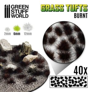 Green Stuff World    Grass TUFTS - 6mm self-adhesive - BURNT - 8435646501635ES - 8435646501635