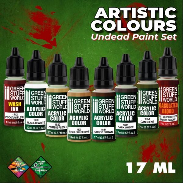 Green Stuff World    Paint Set - Undead - 8436574506204ES - 8436574506204