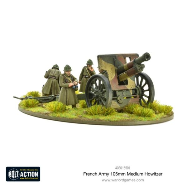 Warlord Games Bolt Action   French Army 105mm Medium Howitzer - 403015501 - 5060572501676