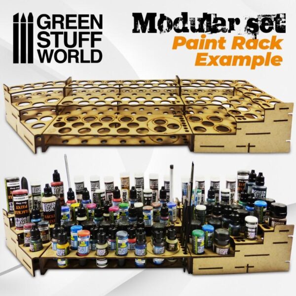 Green Stuff World    Modular Paint Rack - STRAIGHT CORNER - 8436574503463ES - 8436574503463