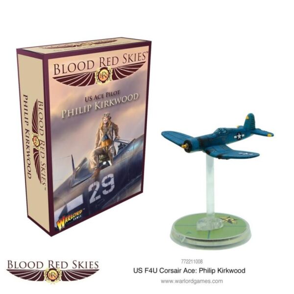 Warlord Games Blood Red Skies   US Ace Pilot: Phillip Kirkwood - 772211008 - 5060572502949