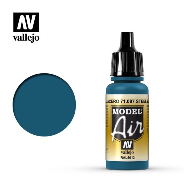 Vallejo    Model Air: Steel Blue - VAL087 - 8429551710879