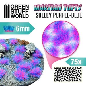 Green Stuff World    Martian Fluor Tufts - SULLY PURPLE-BLUE - 8435646501857ES - 8435646501857