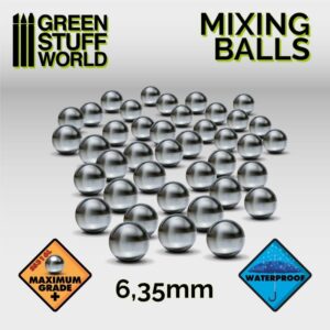 Green Stuff World    Mixing Paint Steel Bearing Balls in 6.35mm - 8436554365296ES - 8436554365296
