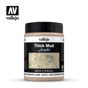 Vallejo    Vallejo Weathering Effects 200ml - Light Brown Thick Mud - VAL26810 - 8429551268103