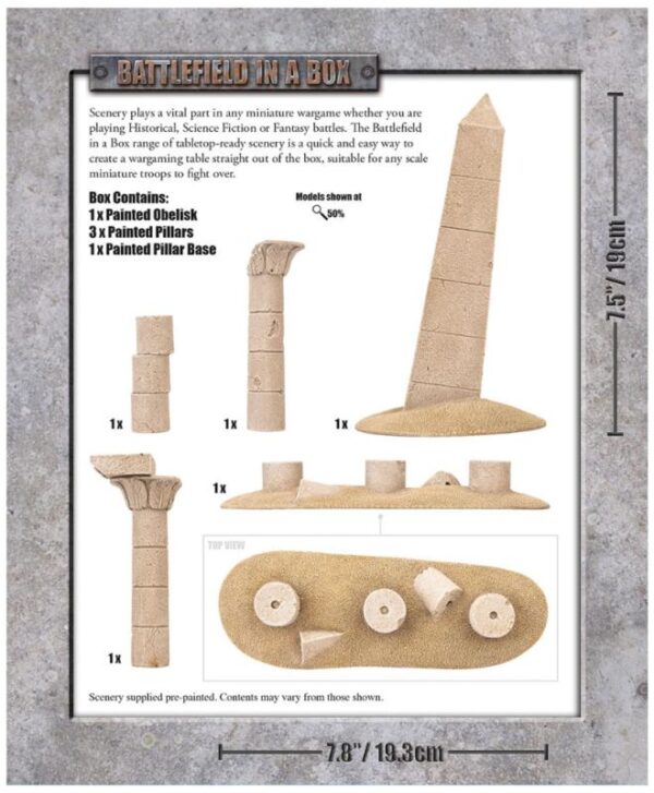 Gale Force Nine    Forgotten City - Obelisk & Pillars - BB907 - 9420020219755