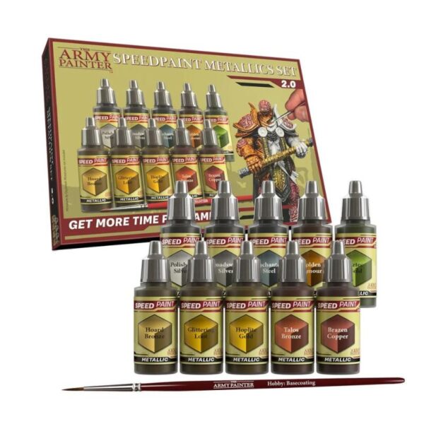 The Army Painter    Speedpaint Metallics Set 2.0 - APWP8062 - 5713799806207