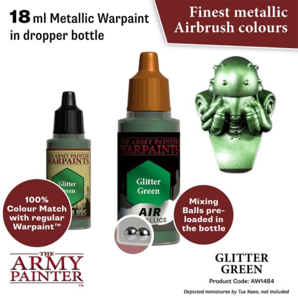 The Army Painter    Warpaint Air: Glitter Green - APAW1484 - 5713799148482