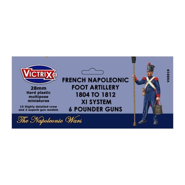 Victrix    French Napoleonic Foot Artillery 1804-1812 XI System - VX0019 - 5060191720359