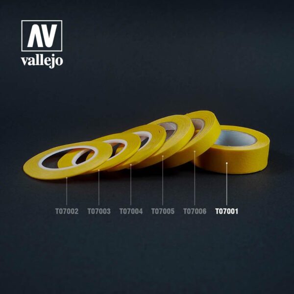 Vallejo    AV Vallejo Tools - Precision Masking Tape 18mmx18m Single - VALT07001 - 8429551930208