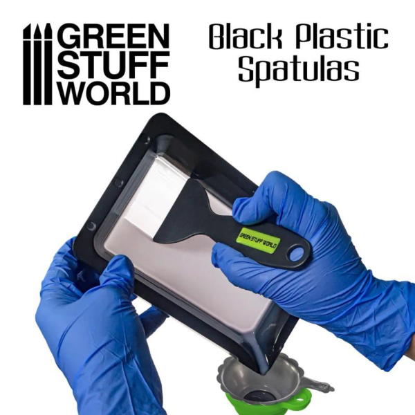 Green Stuff World    Black Plastic Spatulas - 3D printer - 8435646504575ES - 8435646504575
