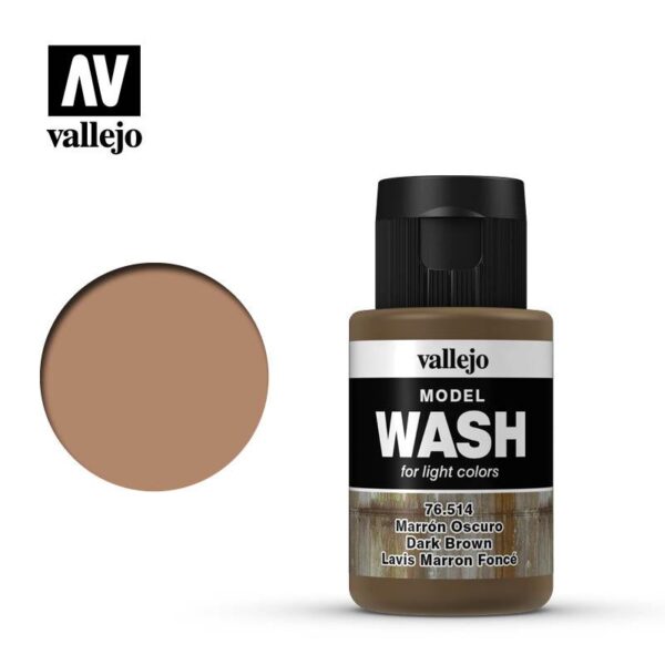 Vallejo    Dark Brown Wash - VAL76514 - 8429551765145