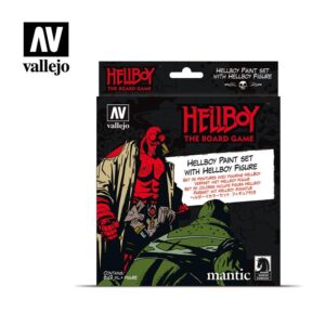 Vallejo    AV Vallejo Model Color Set - Hellboy (8 paints & figure) - VAL70187 - 8429551701877