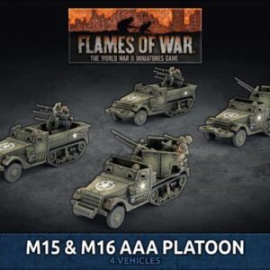 Battlefront Flames of War   M15/M16 AAA Platoon (x4 vehicles) - UBX87 - 9420020253865