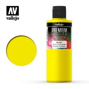 Vallejo    AV Vallejo Premium Color - 200ml - Fluorescent Yellow - VAL63031 - 8429551630313