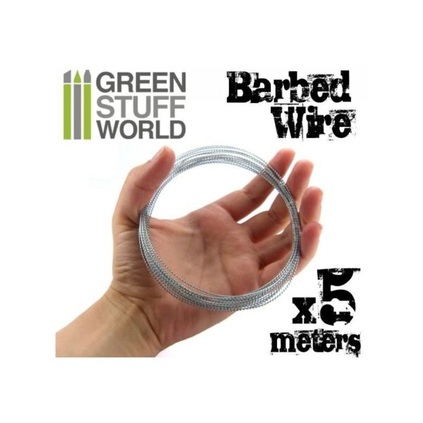 Green Stuff World    5 meters of simulated BARBED WIRE 1/32 - 1/35 scale - 8436554366019ES - 8436554366019