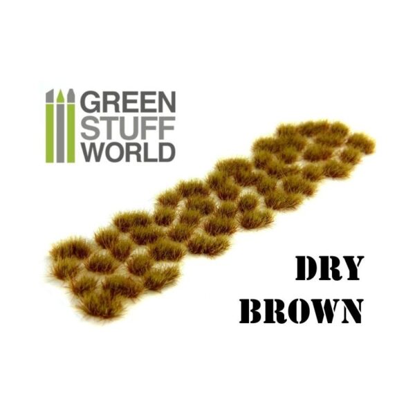 Green Stuff World    Grass TUFTS - 6mm self-adhesive - DRY BROWN - 8436554362486ES - 8436554362486