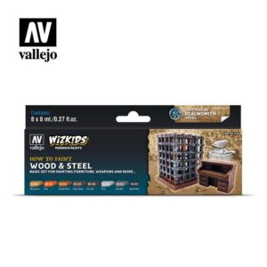 Vallejo    AV Vallejo Wizkids Set - Wood & Steel - VAL80256 - 8429551802567