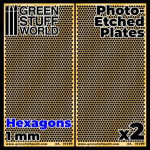 Green Stuff World    Photo-etched Plates - Large Hexagons - 8436574506082ES - 8436574506082