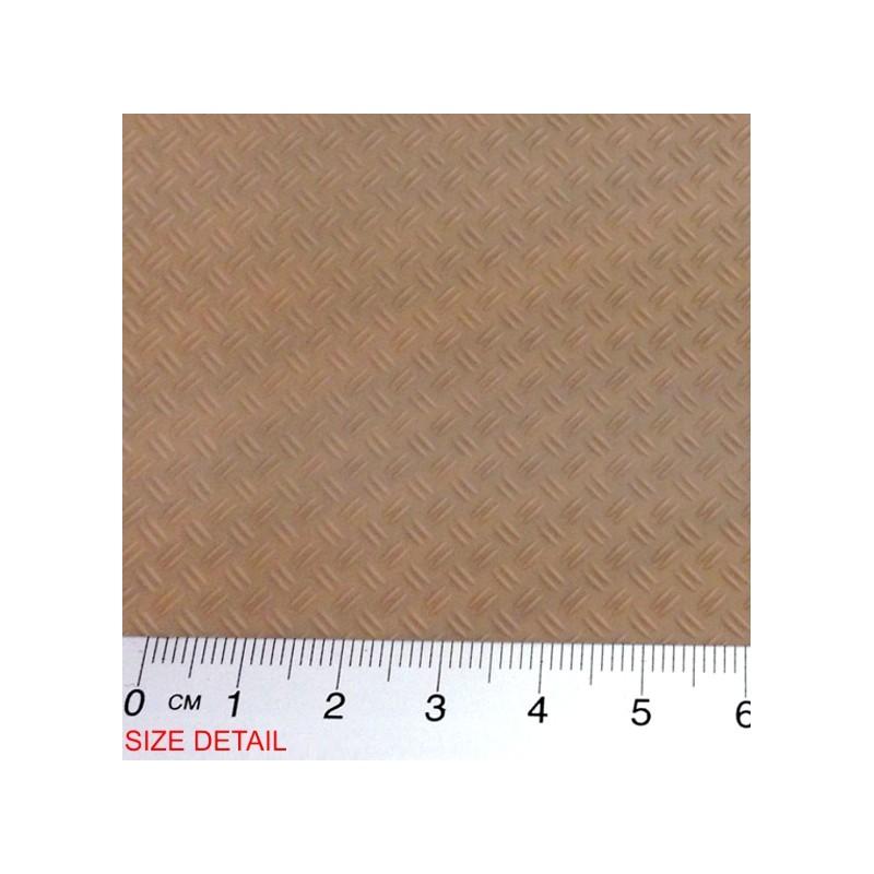ABS Plasticard - Thread DOUBLE DIAMOND Textured Sheet - A4 - The Loot Room