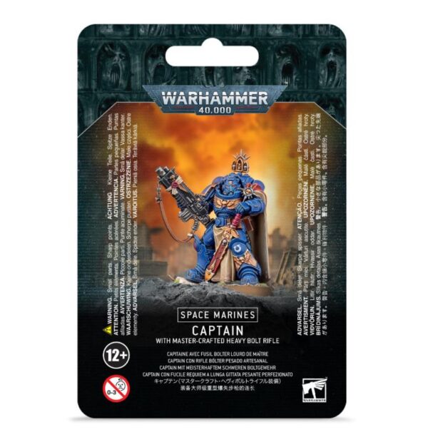 Games Workshop Warhammer 40,000   Space Marines: Primaris Captain with Master-crafted Heavy Bolt Rifle - 99070101048 - 5011921138951