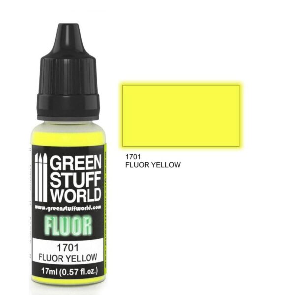 Green Stuff World    Fluor Paint YELLOW - 8436574500608ES - 8436574500608