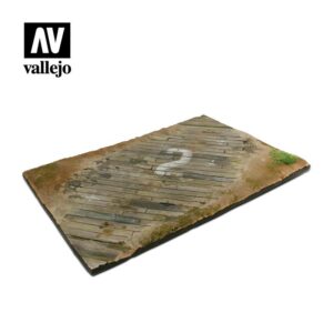 Vallejo    Vallejo Scenics - 1:48 Wooden Airfield Section 31cm x 21cm - VALSC102 - 8429551983525