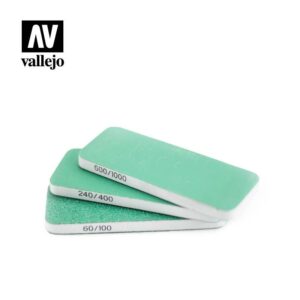 Vallejo    AV Vallejo Tools - Flexisander Dual Grit x3 (80x30x6mm) - VALT04003 - 8429551930031
