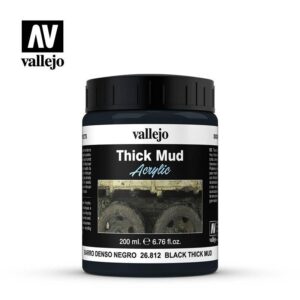 Vallejo    Vallejo Weathering Effects 200ml - Black Thick Mud - VAL26812 - 8429551268127