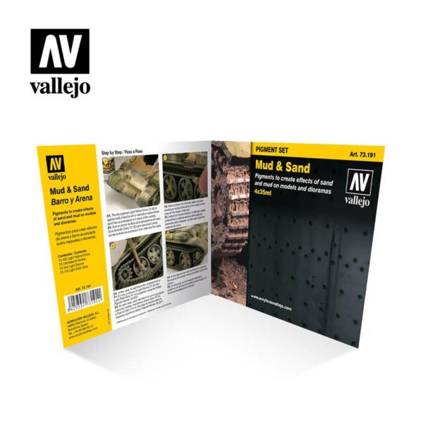 Vallejo    AV Vallejo Pigments Set - Mud & Sand - VAL73191 - 8429551731911