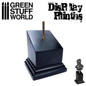 Green Stuff World    Tapered Bust Plinth 5x5cm Black - 8436574501650ES - 8436574501650