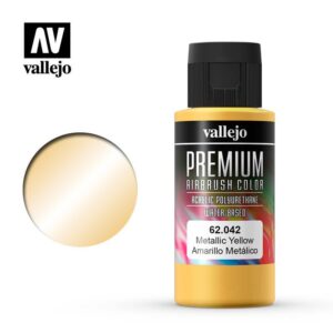 Vallejo    Premium Color 60ml: Metallic Yellow - VAL62042 -