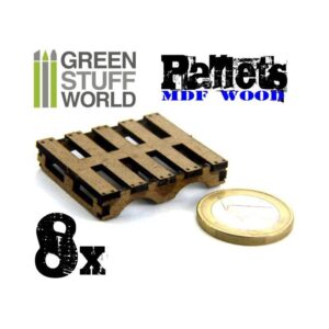 Green Stuff World    8x Laser Cut PALLETS - 8436554367016ES - 8436554367016