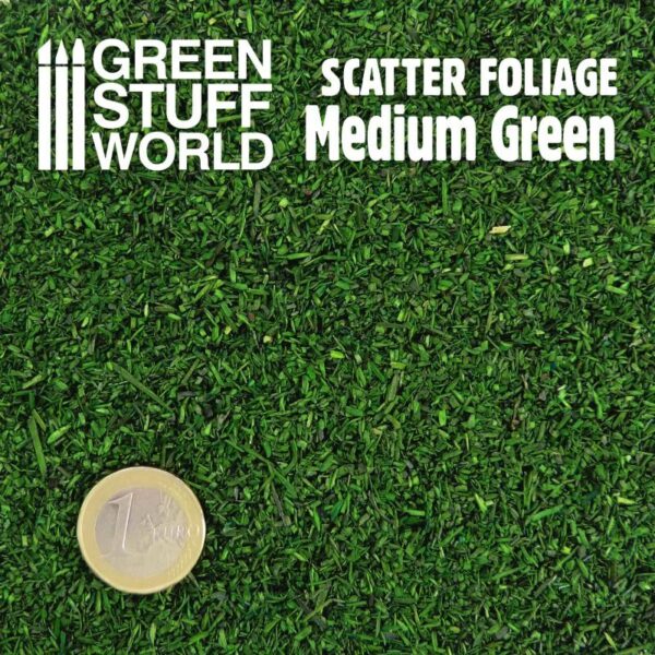 Green Stuff World    Scatter Foliage - Medium Green - 280ml - 8435646500133ES - 8435646500133
