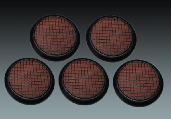 Baker Bases    Small Tiles: 40mm Round Bases (Lipped) (5) - CB-ST-03-40M - CB-ST-03-40M