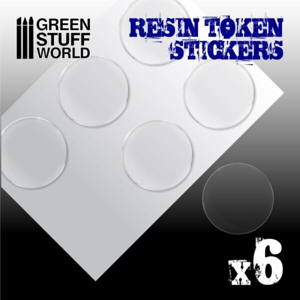 Green Stuff World    6x Resin Token Stickers 50mm - 8436574503968ES - 8436574503968