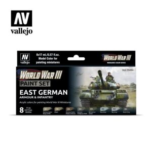 Vallejo    AV Vallejo Model Color Set - WWIII East German - VAL70224 - 8429551702249