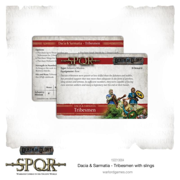 Warlord Games SPQR   SPQR: Dacian Tribesmen with slings - 152213004 - 5060572505469