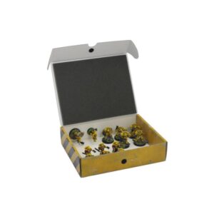 Safe and Sound    Half-size Small Box for magnetically-based miniatures + metal plate on the inside rear side of the box - SAFE-HSS-MAG02 - 5907459694925