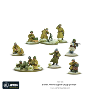 Warlord Games Bolt Action   Soviet Army Winter Support Group (HQ, Mortar & MMG) - 402214005 - 5060572503014