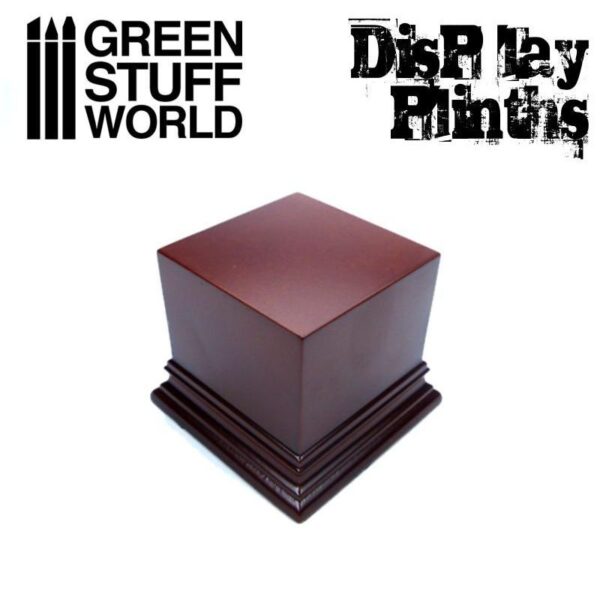 Green Stuff World    Square Top Display Plinth 6x6 cm - Hazelnut Brown - 8436574501629ES - 8436574501629