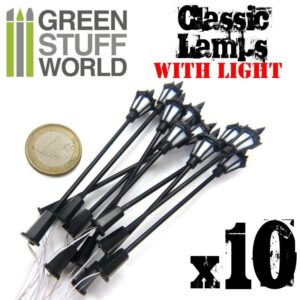 Green Stuff World    10x Classic WALL Lamps with LED Lights - 8436554367696ES - 8436554367696