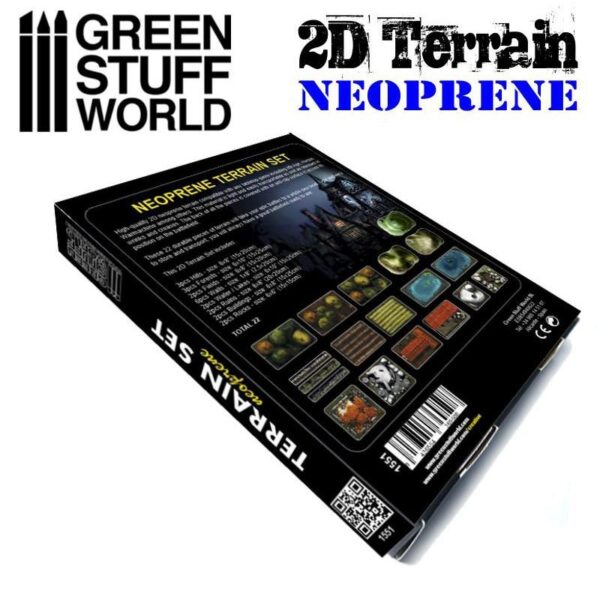 Green Stuff World    2D Neoprene Terrain set - 22 pieces - 8436554369508ES - 8436554369508