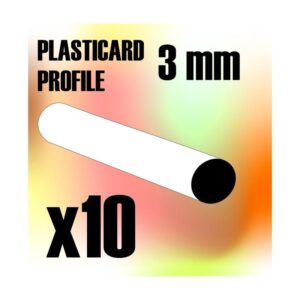 Green Stuff World    ABS Plasticard - Profile ROD 3 mm - 8436554366736ES - 8436554366736
