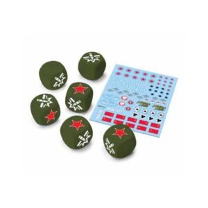 Gale Force Nine World of Tanks: Miniature Game   World of Tanks Soviet Dice & Decal Set - WOT12 - 9781947494343