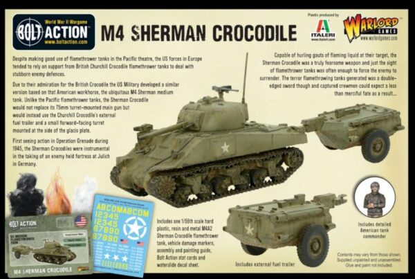 Warlord Games Bolt Action   Sherman Crocodile Flamethrower Tank - 402413008 - 5060572500341