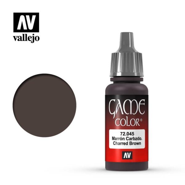 Vallejo    Game Color: Charred Brown - VAL72045 - 8429551720458
