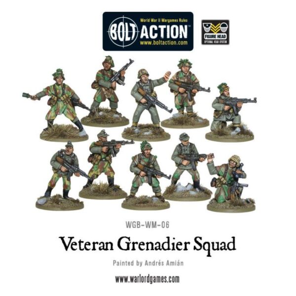 Warlord Games Bolt Action   Veteran Grenadiers Squad - WGB-WM-06 - 5060393701385