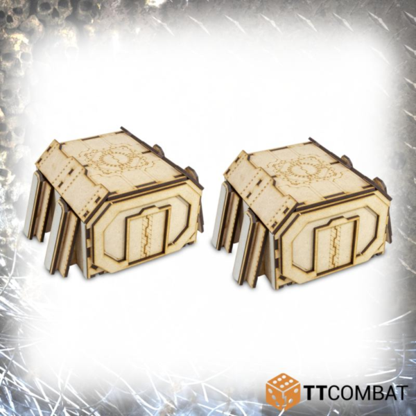 TTCombat    Fortified Bunker Straight Sections (2) - TTSCW-SFG-046 - 5060570132230