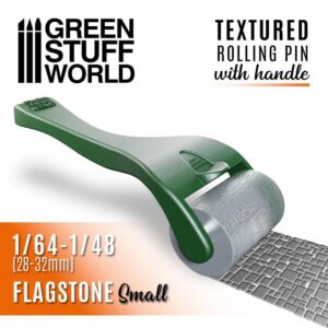 Green Stuff World    Rolling pin with Handle - Flagstone Small - 8436574509915ES - 8436574509915